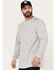 Image #4 - Ariat Men's FR Born For This Long Sleeve Graphic Work T-Shirt, Grey, hi-res