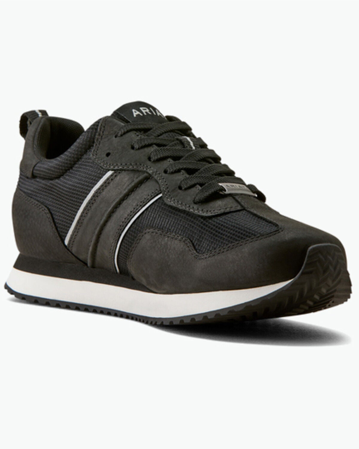Image #1 - Ariat Men's Ranch Runner Waterproof Casual Shoes, Black, hi-res