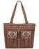 Montana West Women's Southwest Print Concealed Carry Tote, Brown, hi-res