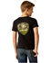 Image #1 - Ariat Boys' Camo Logo Short Sleeve Graphic Print T-Shirt , Black, hi-res