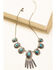 Image #2 - Shyanne Women's In The Oasis Short Concho Fringe Necklace, Silver, hi-res