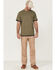 Image #2 - Hawx Men's Layered Work Pocket T-Shirt, Olive, hi-res