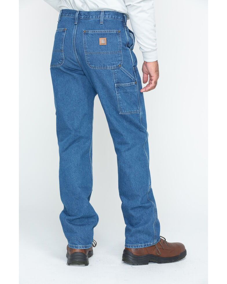 Carhartt Double Front Logger Washed Dungaree Work Jeans | Sheplers