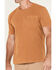 Image #3 - Carhartt Men's Re-Engineered Relaxed Fit Lightweight Short Sleeve Garment Dyed Pocket T-Shirt, Tan, hi-res