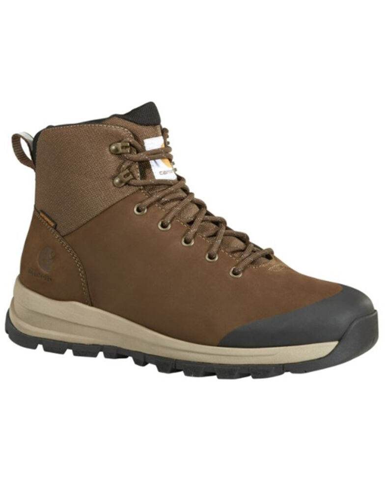 Carhartt Men's Outdoor Waterproof 5" Alloy Toe Hiking Work Boot , Dark Brown, hi-res