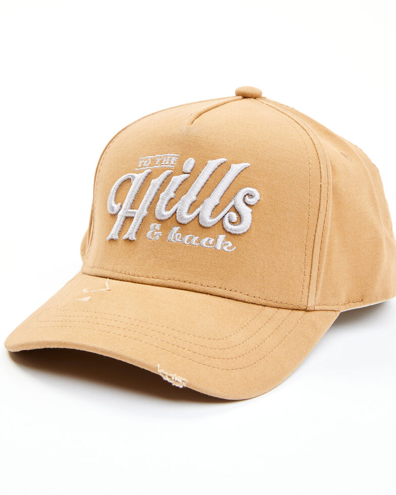 Shyanne Women's To The Hills Embroidered Solid-Back Ball Cap, Camel, hi-res