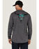 Image #1 - Cody James Men's FR Skull Long Sleeve Graphic T-Shirt, Charcoal, hi-res