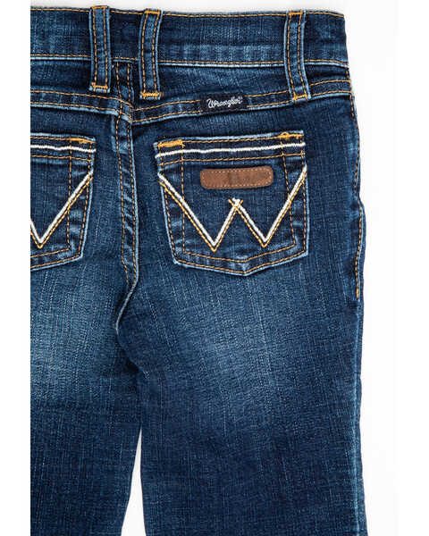 Image #4 - Wrangler Girls' Stormy Everyday Bootcut Jeans, Blue, hi-res