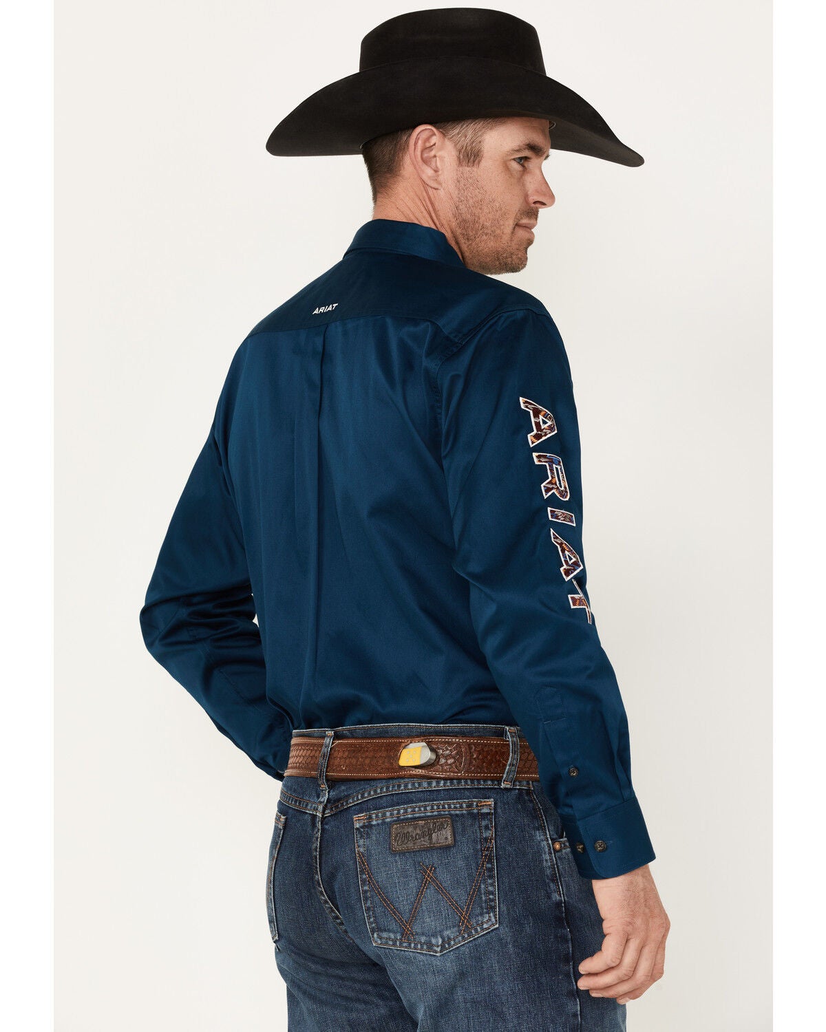Ariat Men's Poseidon Blue Team Logo Button Down Shirt 10041529