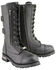 Image #1 - Milwaukee Leather Men's Lace-Up Tactical Motorcycle Boots Round Toe - Extended Sizes, Black, hi-res