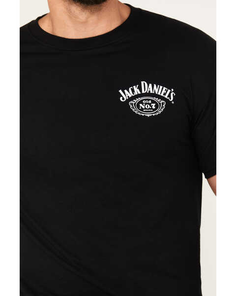 Image #3 - Jack Daniels Men's Bottle Logo Short Sleeve Graphic T-Shirt, Black, hi-res