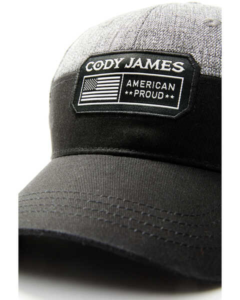 Image #2 - Cody James Men's American Proud Patch Ball Cap , Black, hi-res