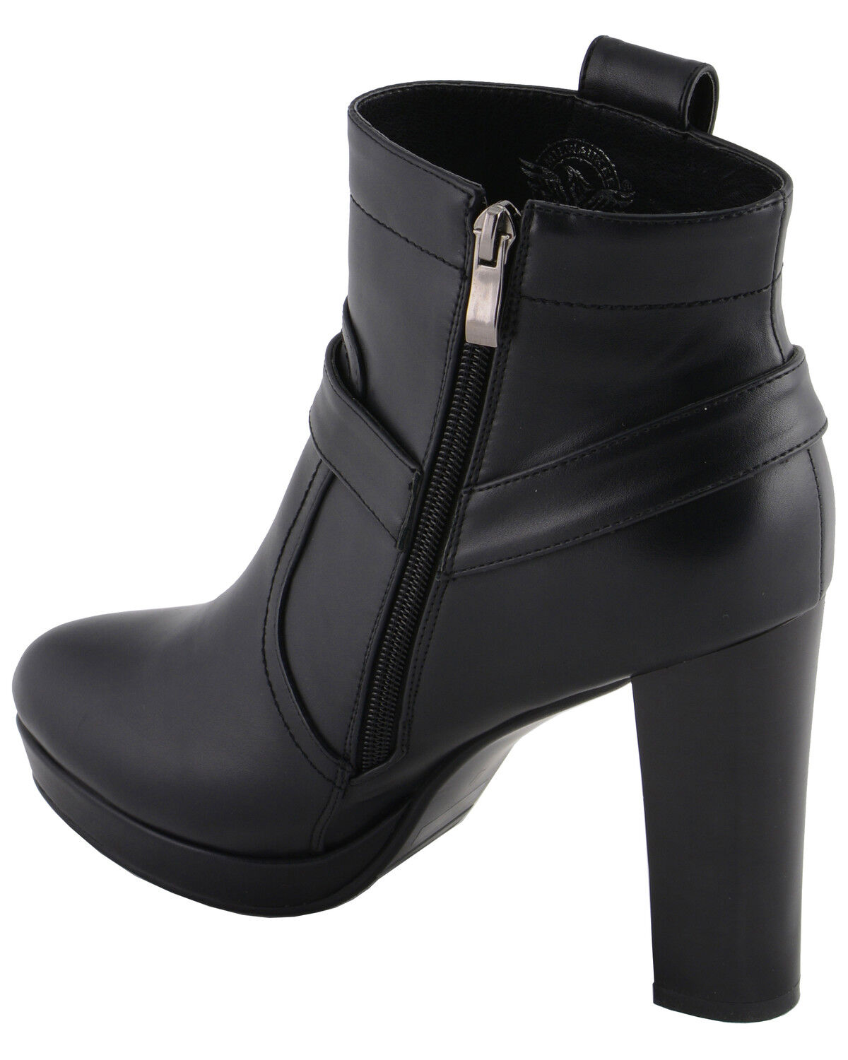black booties medium heel