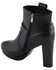 Image #8 - Milwaukee Leather Women's Block Heel Harness Booties - Round Toe, Black, hi-res