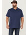 Image #1 - Brothers and Sons Men's Solid Slub Short Sleeve Polo Shirt , Navy, hi-res