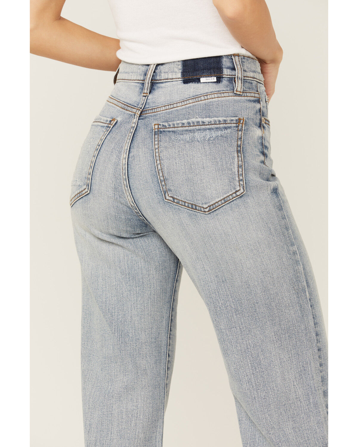 Image #4 - Daze Women's Far Out High Rise Wide Leg Jeans, Light Blue, hi-res