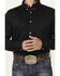 Cody James Men's Basic Twill Long Sleeve Button-Down Performance Western Shirt - Tall, Black, hi-res