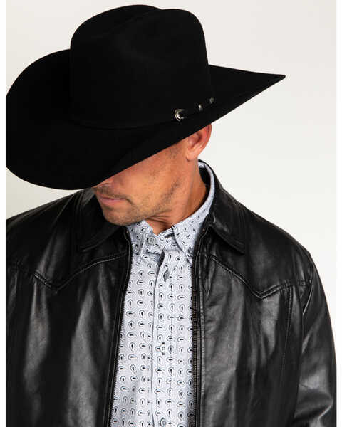 Image #5 - Cody James Denton 3X Felt Cowboy Hat, Black, hi-res