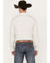 Image #4 - Cody James Men's Accent Geo Print Long Sleeve Button Down Shirt , Cream, hi-res