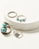 Image #1 - Shyanne Women's Oversized Statement Ring Set , Silver, hi-res