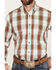 Image #3 - Stetson Men's Plaid Print Long Sleeve Button Down Western Shirt, Brown, hi-res