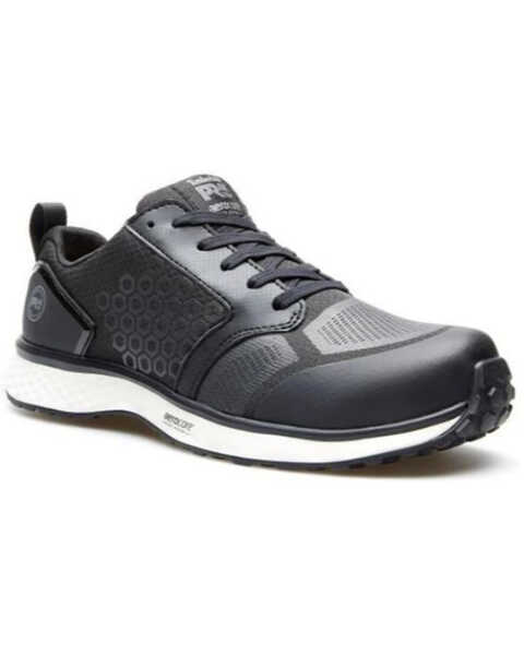Image #1 - Timberland Men's Reaxion Athletic Work Shoes - Composite Toe, Black, hi-res