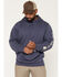 Image #1 - Carhartt Men's Iconic Logo Hooded Sweatshirt, Blue, hi-res