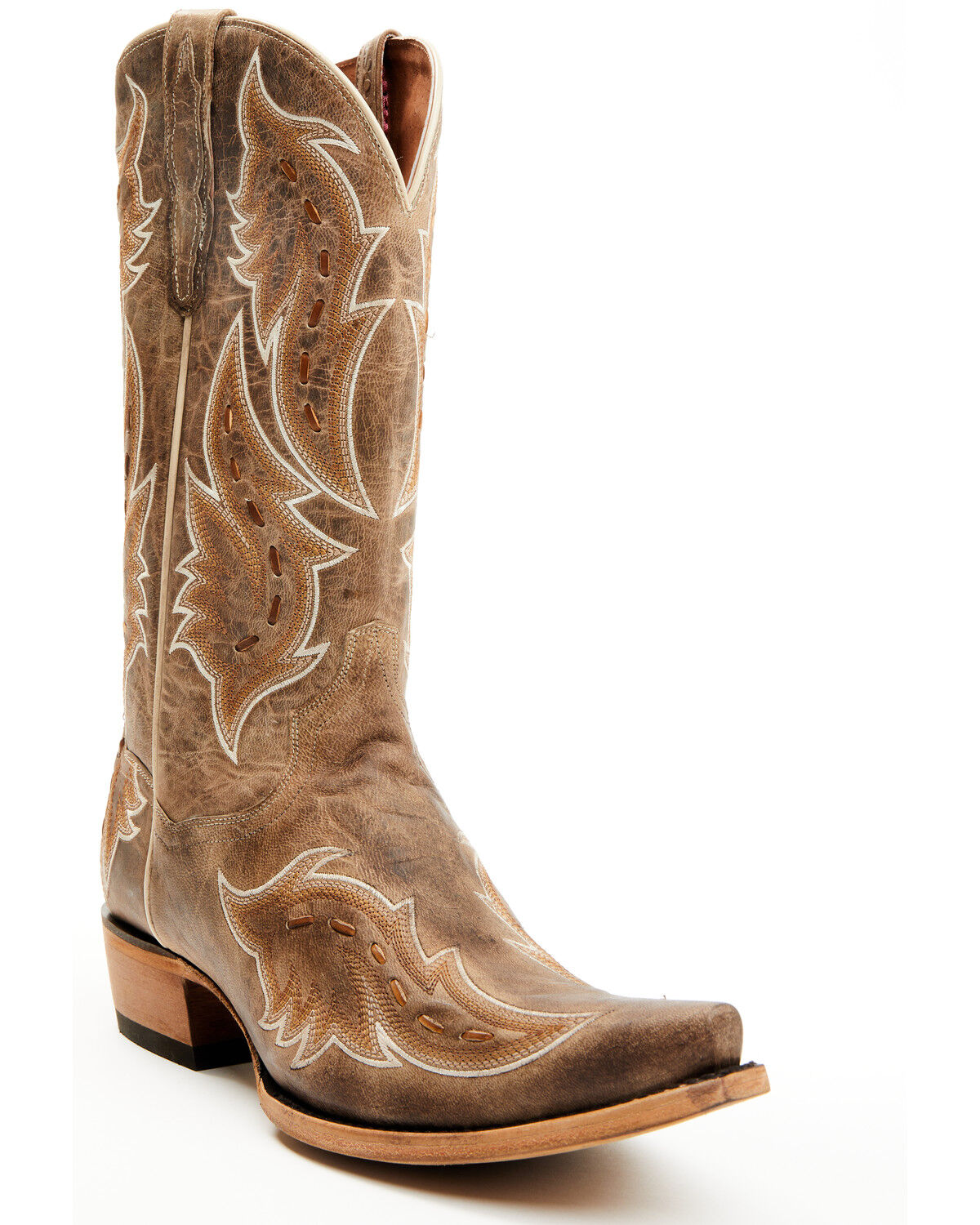 Image #1 - Dan Post Men's Racer Tall Western Boots - Snip Toe, Tan, hi-res