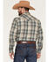 Image #4 - Wrangler Retro Men's Plaid Print Long Sleeve Snap Western Shirt, Cream, hi-res