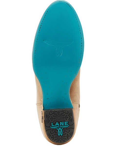 Image #7 - Lane Women's Plain Jane Suede Tall Western Boots - Medium Toe , Beige, hi-res