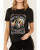 Image #3 - Rock & Roll Denim Women's Rock & Roll Short Sleeve Graphic Tee, Black, hi-res