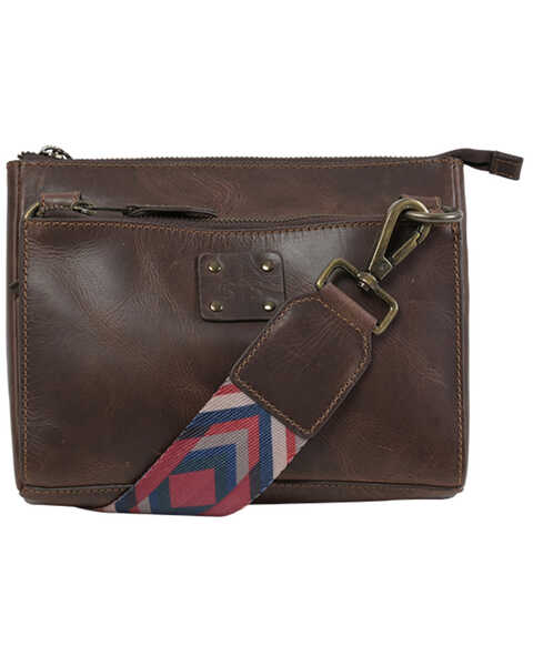 STS Cowhide Teton Leather Crossbody Purse - Women's Bags in Red Brown
