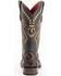 Image #4 - Ferrini Women's Bronco Western Boots - Square Toe, Chocolate, hi-res