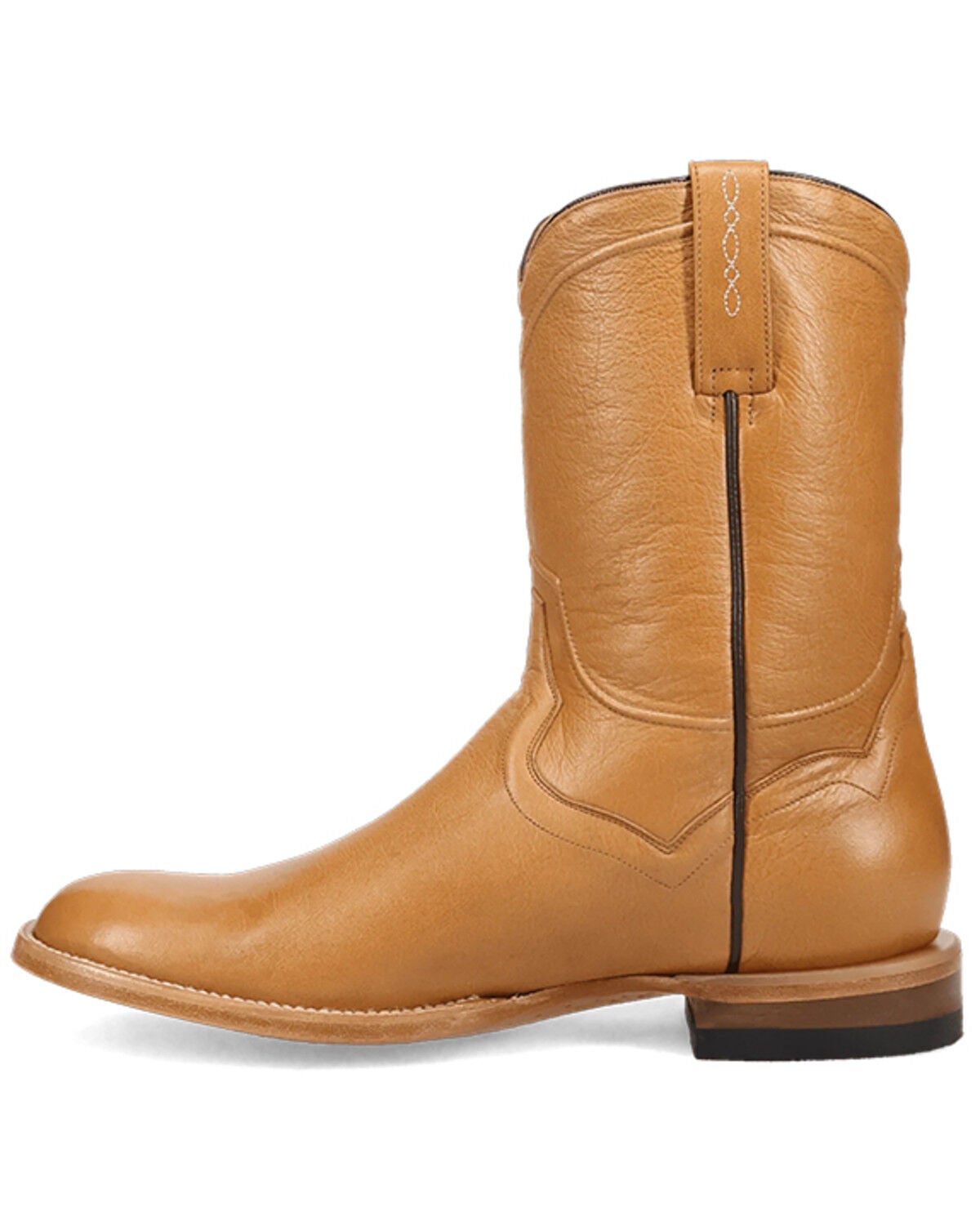 Image #3 - Dan Post Men's Hartwell Roper Western Boots - Round Toe, Camel, hi-res