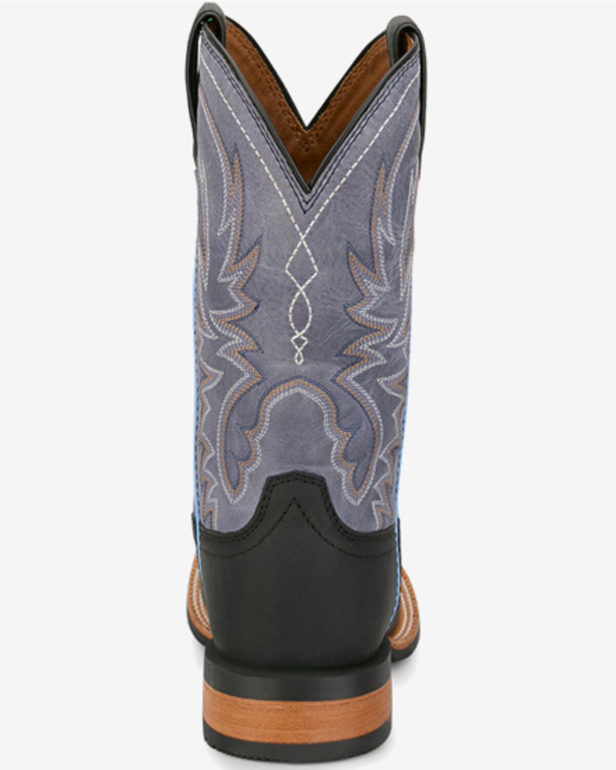 Image #5 - Justin Women's Outlaw Ryley Performance Western Boots - Broad Square Toe, Black/purple, hi-res