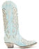 Image #2 - Corral Women's Boot Barn Exclusive Glitter Inlay Western Boots - Snip Toe, Light Blue, hi-res