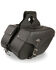Image #1 - Milwaukee Leather Large Zip-Off Single Strap Throw Over Saddle Bag, Black, hi-res