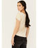 Image #4 - Idyllwind Women's Vaughn Henley Short Sleeve Shirt, Off White, hi-res