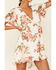 Image #3 - Show Me Your Mumu Women's Rose Print Virginia Dress, White, hi-res