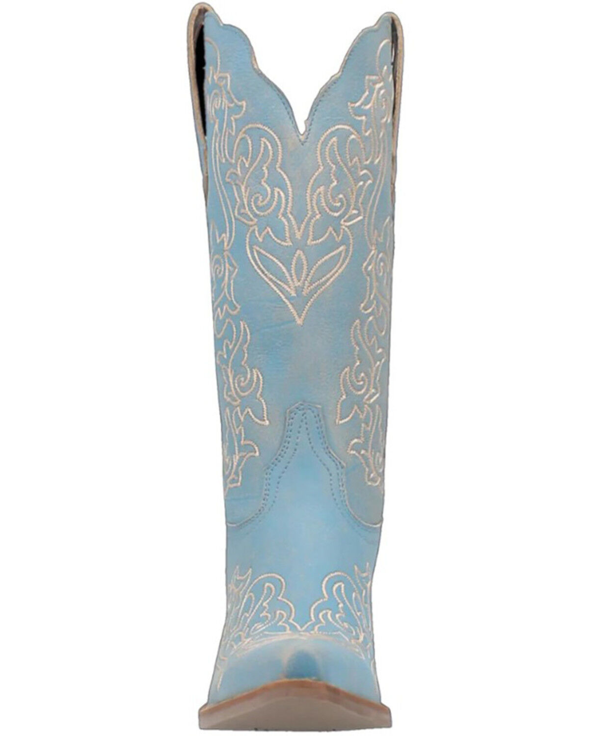 Image #4 - Dingo Women's Flirty N' Fun Western Boots - Snip Toe, Light Blue, hi-res