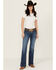 Image #1 - Wrangler Women's Parker Dark Wash Mid Rise Ultimate Riding Trouser Stretch Denim Jeans, Dark Wash, hi-res