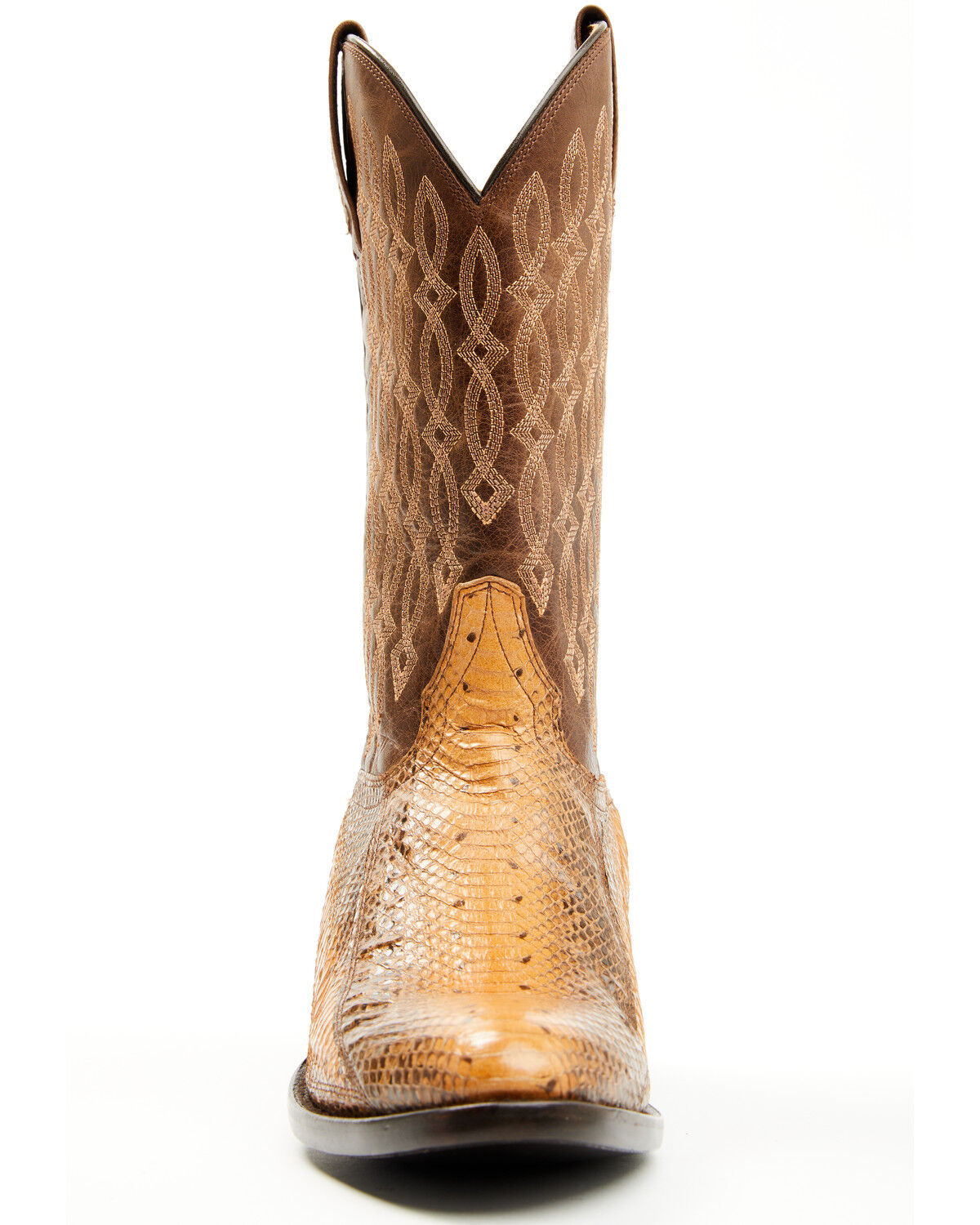 Image #4 - Cody James Men's Exotic Water Snake Western Boots - Round Toe, Brown, hi-res