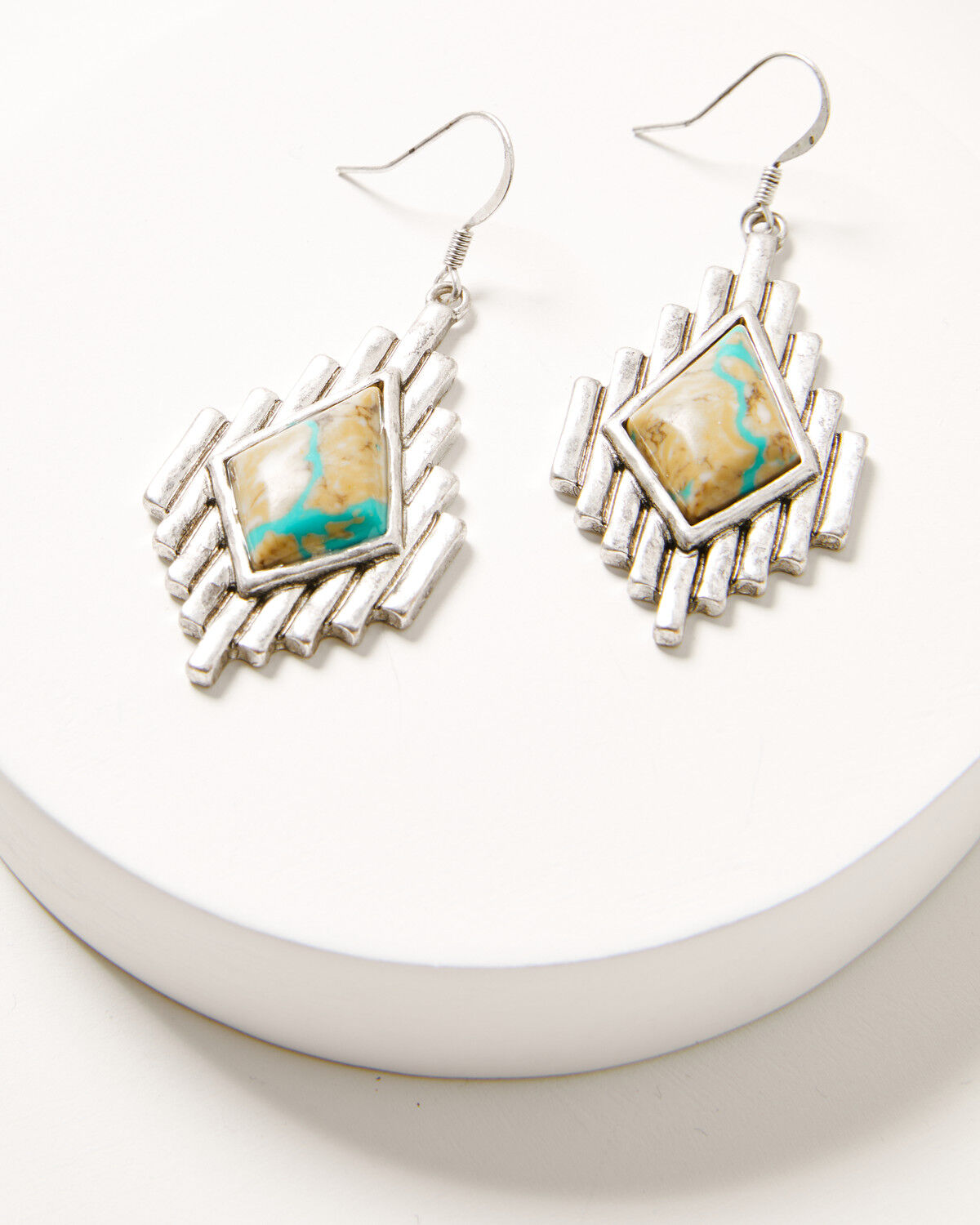 Image #2 - Shyanne Women's Sedona Sky Southwestern Earrings, Silver, hi-res
