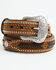 Image #1 - Nocona Belt Co. Men's Ostrich Basket Weave Billets Leather Belt, Brown, hi-res