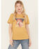 Image #1 - Wrangler Retro Women's American Legend Short Sleeve Graphic Tee, Mustard, hi-res