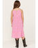 Image #4 - Wrangler Girls' Sunburst Print Sleeveless Dress, Pink, hi-res