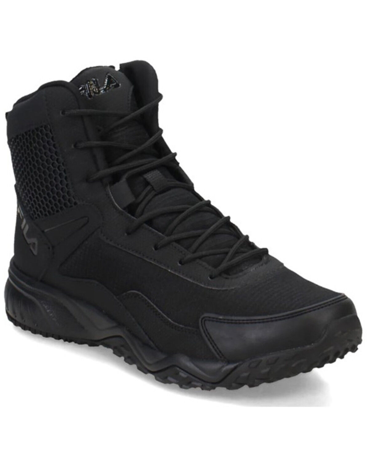 Image #1 - Fila Men's Chastizer Tactical Boots - Soft Toe, Black, hi-res