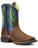 Image #1 - Ariat Boys' Koel VentTEK Easy Fit Western Boot - Broad Square Toe, Brown, hi-res