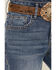 Image #2 - Rock & Roll Denim Women's Medium Wash High Rise Trouser Stretch Denim Jeans, Medium Wash, hi-res