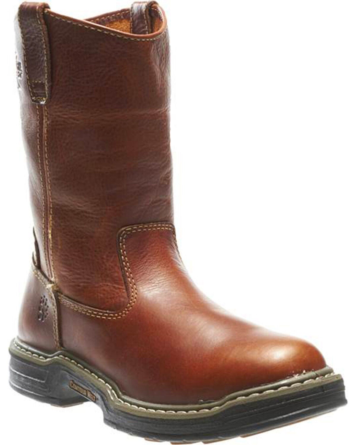 Wolverine Men's Raider Wellington Work Boots - Round Toe, Brown, hi-res